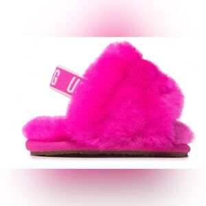 UGG Fluff Yeah Slide Rock Rose Infant Size 0/1